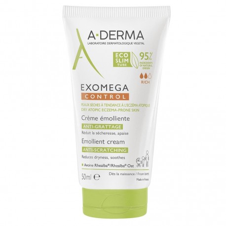 Aderma Exomega Control Emollient Cream Anti-Scratching 50 ml 3282770149661