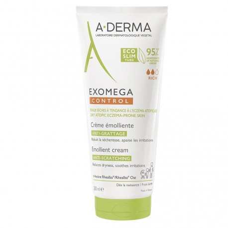Aderma Exomega Control Crème Émolliente Anti-Grattage 200 ml 3282770149678