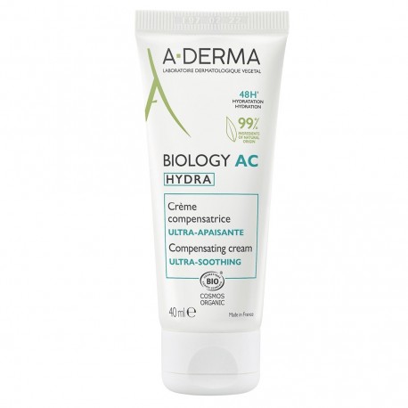 Aderma Biology AC Hydra Crème Compensatrice Ultra-Apaisante Bio 40 ml 3282770388855