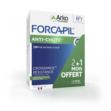 Arkopharma Forcapil Anti-Hair Loss 3 x 30 Tablets 3578835502954