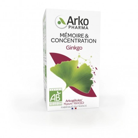 Arkogelules Ginkgo Bio 150 Capsules 3578835501131