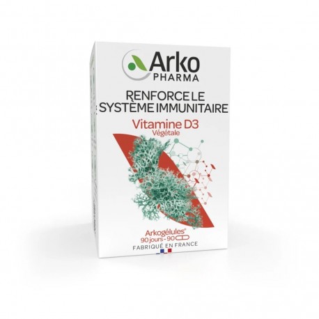 Arkogélules Vitamine D3 Végétale 90 Gélules 3578835503555