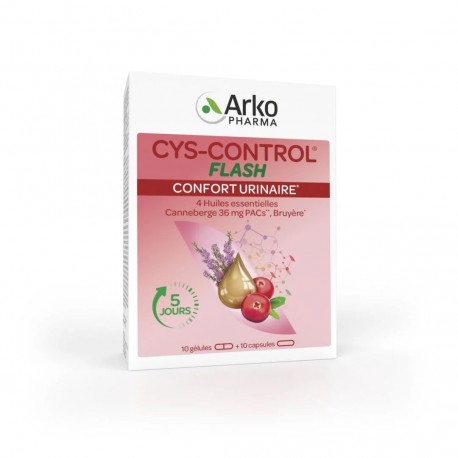 Arkopharma Cys-Control Flash 20 Gélules 3401563131601