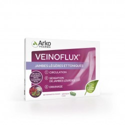 Arkopharma Veinoflux Jambes Légères et Toniques 30 Gélules 3401554426655