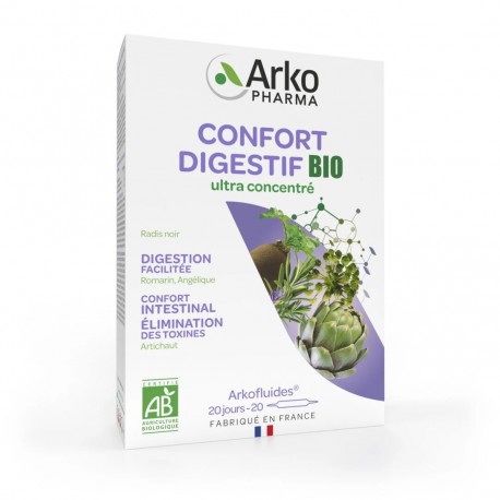 Arkopharma Arkofluides Confort Digestif Bio 20 Ampoules 3578835500165