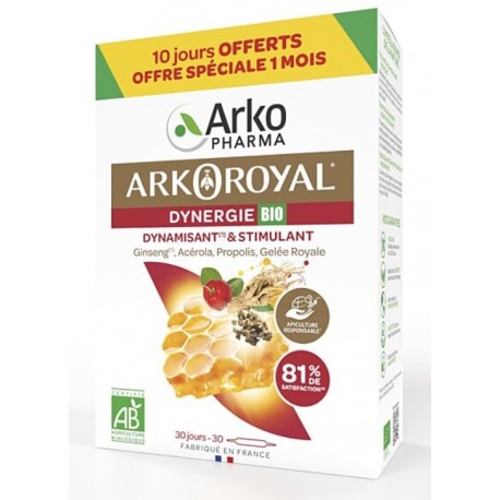 Arkopharma Arkoroyal Dynergie Bio 30 Ampoules 3578835505115