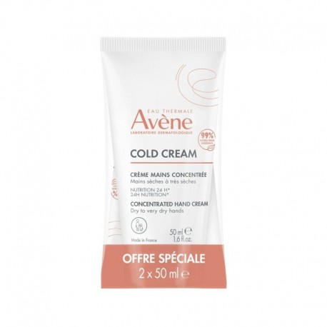 Avène Cold Cream Concentrated Hand Cream 2 x 50 ml 3282770393750