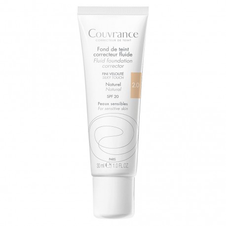 Avène Couvrance Fluid Foundation Corrector SPF20 Natural 30 ml 3282770100532