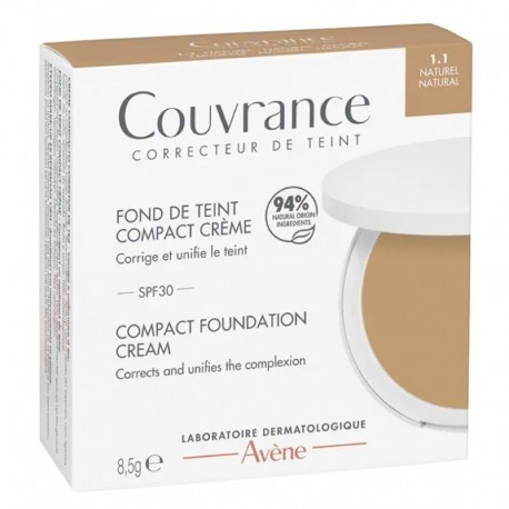 Avène Couvrance Fond de Teint Compact Crème Naturel 1.1 8,5 g 3282770146110