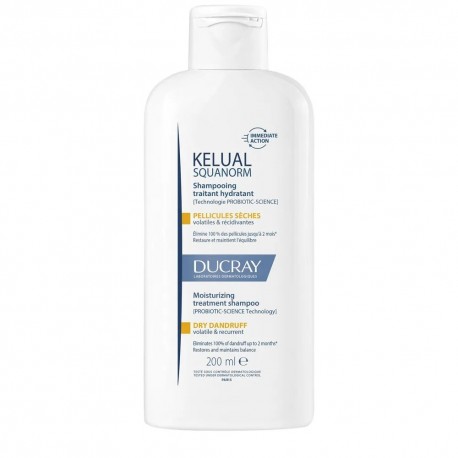 Ducray Kelual Squanorm Moisturizing Treatment Shampoo Dry Dandruff 200 ml 3282770396508