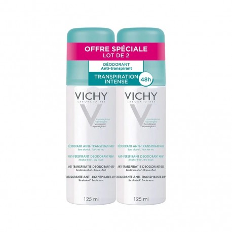 Vichy Déodorant Anti-Transpirant 48H Aérosol 2 x 125 ml 3337871397845