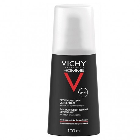 Vichy Homme 24HR Ultra-Refreshing Deodorant Spray 100ml 3337871320331