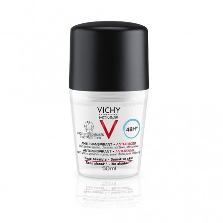 Vichy Homme Déodorant Anti-Transpirant 48H Anti-Traces 50 ml 3337875585750