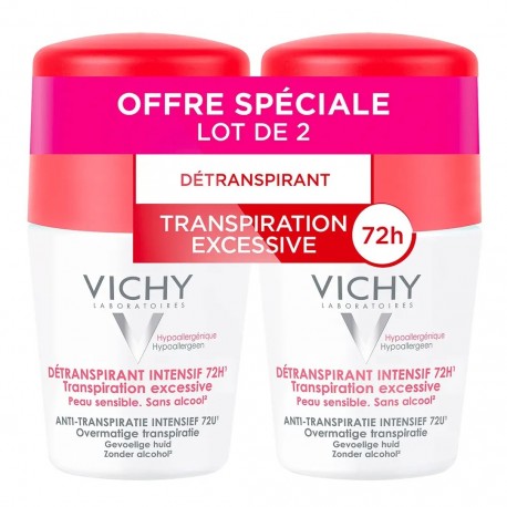 Vichy Intensive Antiperspirant 72H Excessive Perspiration 2 x 50 ml  3337871324711
