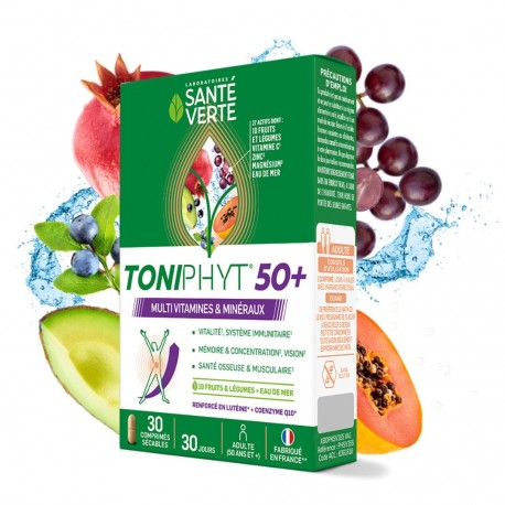 Santé Verte Toniphyt 50+ Multivitamins & Minerals 30 Tablets 3700695203546