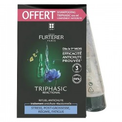 René Furterer Triphasic Reactional 12 Ampoules + Shampoing Antichute 100 ml 3282770390490