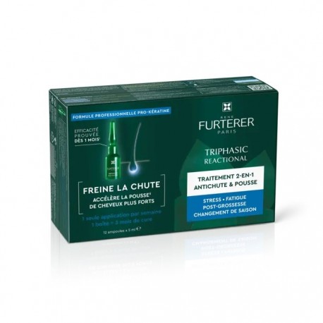 René Furterer Triphasic Reactional Sudden Hair Loss Treatment 12 Ampoules 3282770395693
