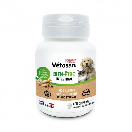 Clément Thékan Vétosan Intestinal Well-Being 60 Tablets 3595890247262