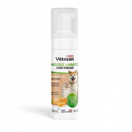 Clément Thékan Vétosan Mousse Lavante Sans Rinçage 150 ml 3595895307596