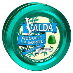 Valda Gommes Sans Sucres Goût Menthe Eucalyptus 50 g 3094904500268