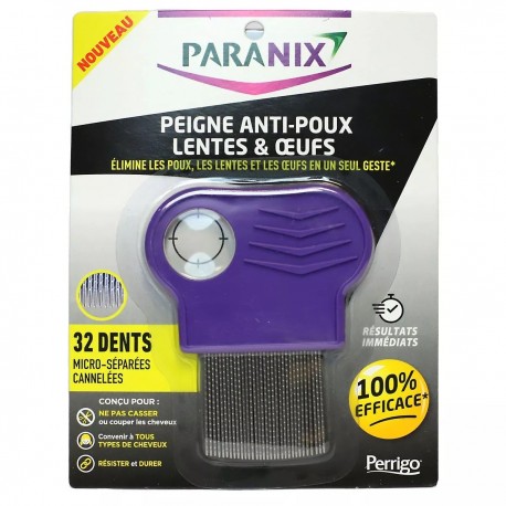 Paranix Peigne Métallique Anti-Poux Lentes et Oeufs 0020886634861