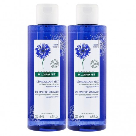 Klorane Démaquillant Yeux au Bleuet 2 x 200 ml 3282770204216
