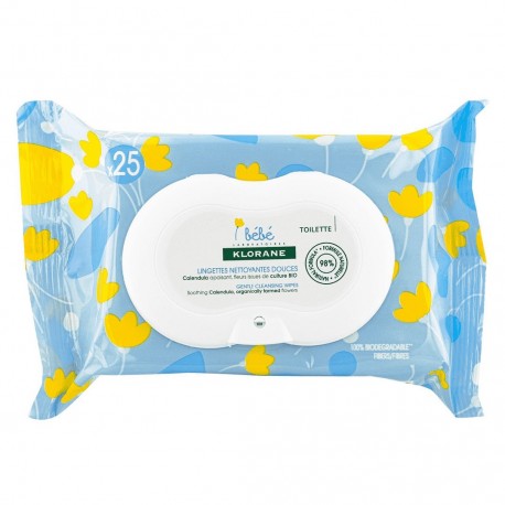 Klorane Baby Gentle Cleansing Wipes x 25 3282770114072