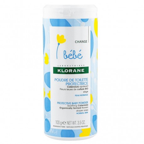 Klorane Bébé Poudre de Toilette Protectrice 100 g 3282770200027