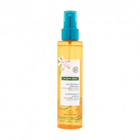 Klorane Polysianes Huile Réparatrice Après-Soleil au Tamanu Bio et Monoï 150 ml 3282770206654