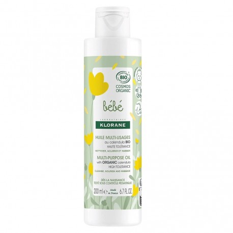 Klorane Bébé Huile Multi-Usages Bio 200 ml 3282770391053