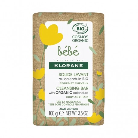Klorane Baby Cleansing Bar Organic 100 g 3282770389708