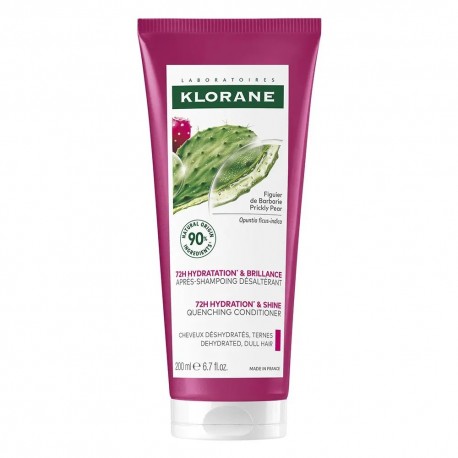 Klorane Hydratation & Brillance - Après-Shampoing Désaltérant au Figuier de Barbarie 200 ml 3282770394580