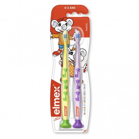 Elmex Brosse à Dents Débutant 0-3 Ans x 2 8718951375741