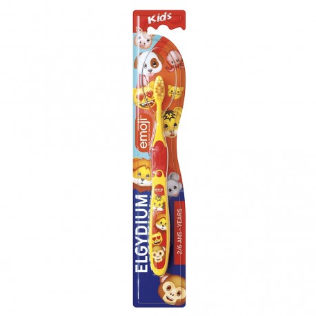 Elgydium Kids Emoji Brosse à Dents Souple 2-6 Ans 3577056025792