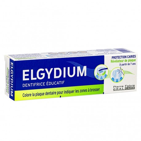Elgydium Révélateur de Plaque Dentifrice Éducatif Protection Caries 50 ml 3577056024986