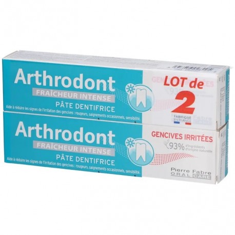 Arthrodont Intense Freshness Toothpaste Irritated Gums 2 x 75 ml 3577056028205