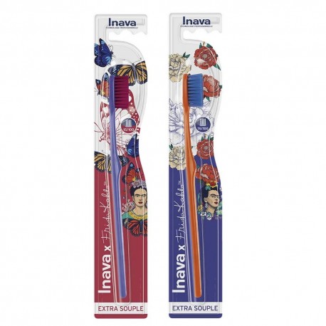 Inava x Frida Kahlo Extra Soft Toothbrush 15/100 3577056027529