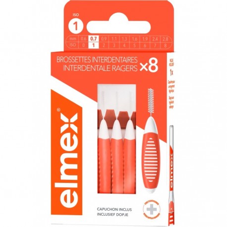 Elmex Brossettes Interdentaires 0.7mm Taille 1  8718951568181
