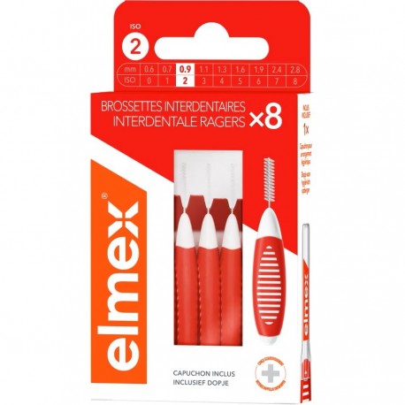 Elmex Brossettes Interdentaires 0.9mm Taille 2  8718951568235