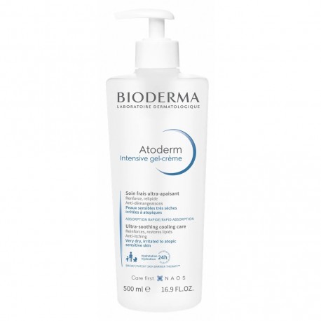 Bioderma Atoderm Intensive Gel-Crème Soin Frais Ultra-Apaisant 500 ml 3701129802670