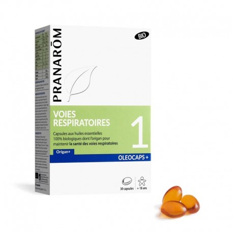Pranarôm Oléocaps+ 1 Respiratory Tract 30 Capsules 5420008527890