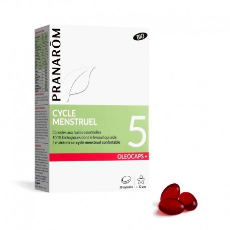 Pranarôm Oléocaps+ 5 Cycle Menstruel 30 Capsules 5420008527975