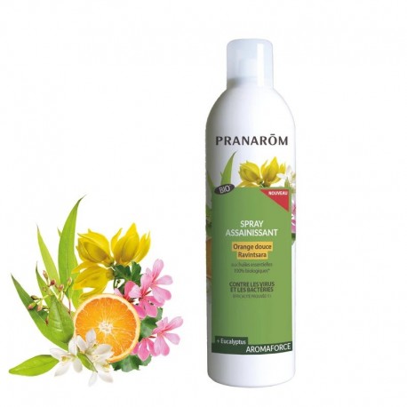Pranarôm Aromaforce Spray Assainissant Orange Douce Ravintsara 400 ml 5420008544835