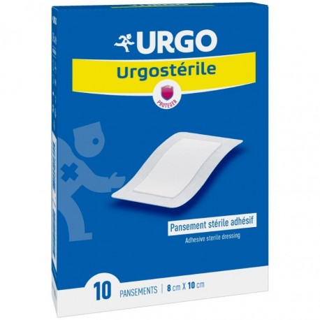 Urgo Urgostérile 10 Plasters 10 cm x 8 cm 3664492018041