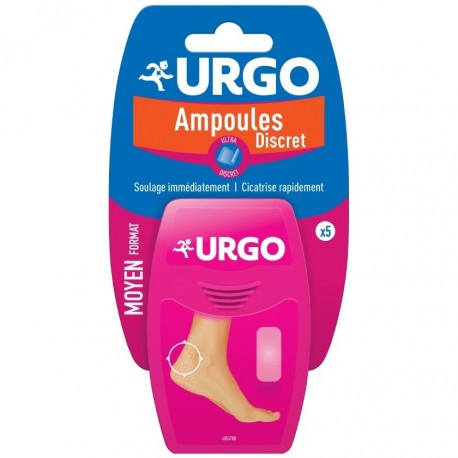 Urgo Ampoules Talon Ultra-Discret 5 Pansements 3401048044518