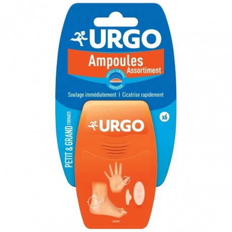 Urgo Blisters Mixed Sizes 6 Plasters 3401020656302