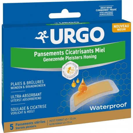 Urgo Honey Healing Plasters 5 Plasters 3664492000985