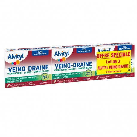 Alvityl Veino-Draine 3 x 30 Gélules 3664492000138