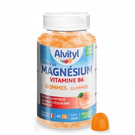 Alvityl Magnesium Vitamin B6 Apricot 45 Gummies 3664492019765