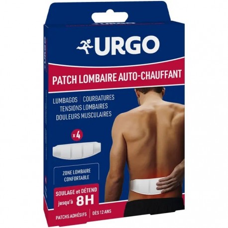 Urgo Patch Lombaire Auto-Chauffant 4 Patchs 3664492020426